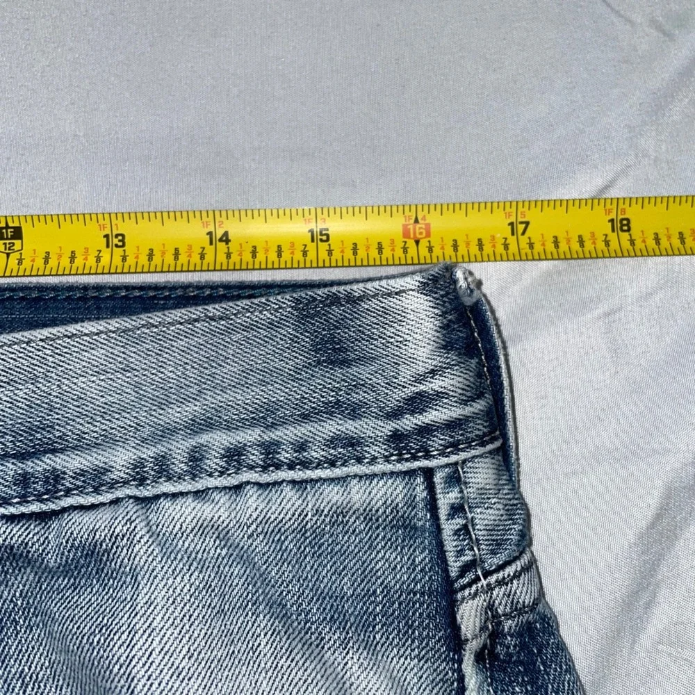 Levis 569 Loose Straight Jeans Mens 34x30 Light‎ Wash Blue Denim Cotton 569-0125